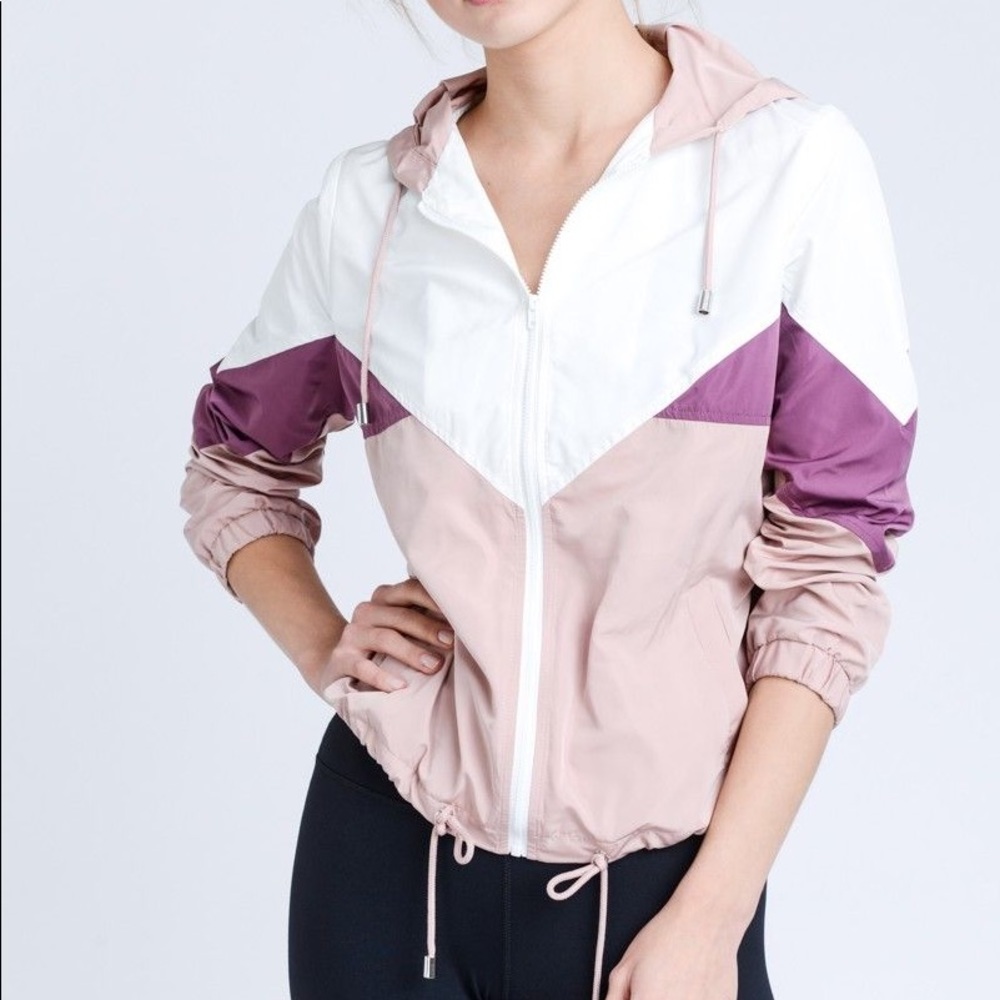 Colorblock Windbreaker (Pink/Purple)